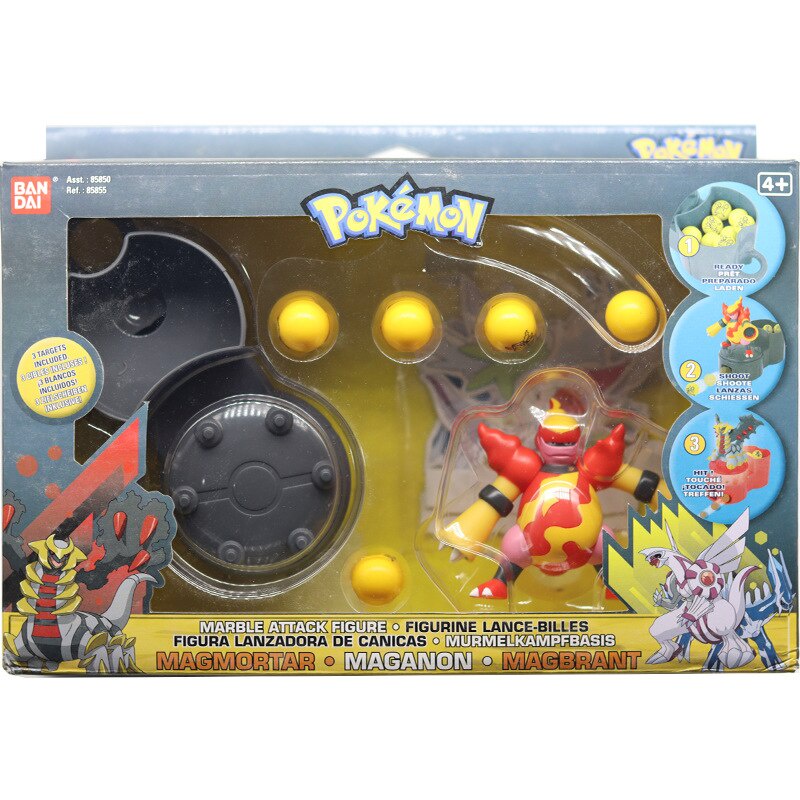Hộp đồ chơi Bandai Pokemon Marble Attack Figure Luxray Maganon Giratina Action Toys