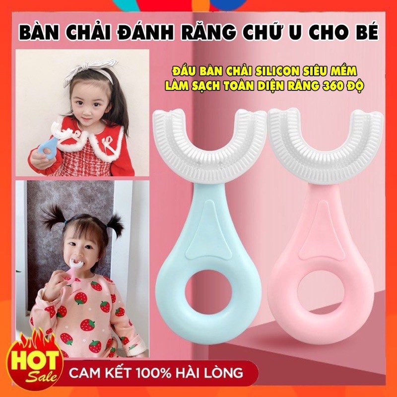 Bàn chải đánh răng chữ U cho bé 2-5 tuổi