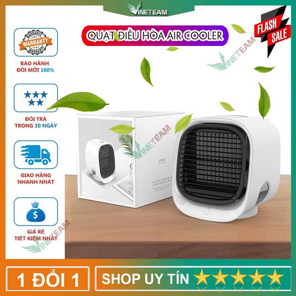 Quạt Điều Hòa Hơi Nước Mini - Điều Hòa Không Khí Để Bàn Làm Việc - Siêu Mát Có led Air Cooler -Mẫu mới nhất 2020 -dc4166