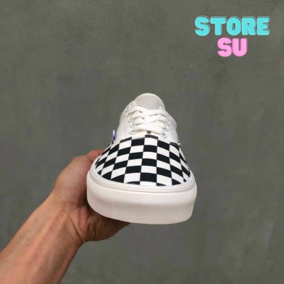 Giày thể thao nam nữ vans caro buộc dây hàng việt nam xuất khẩu , giày sneaker vans caro có dây nam nữ 🕣