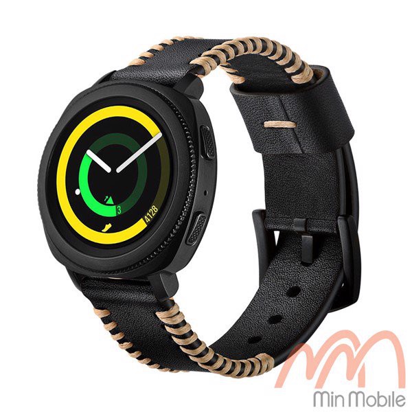 Dây da cao cấp viền chỉ nổi Samsung Gear Sport