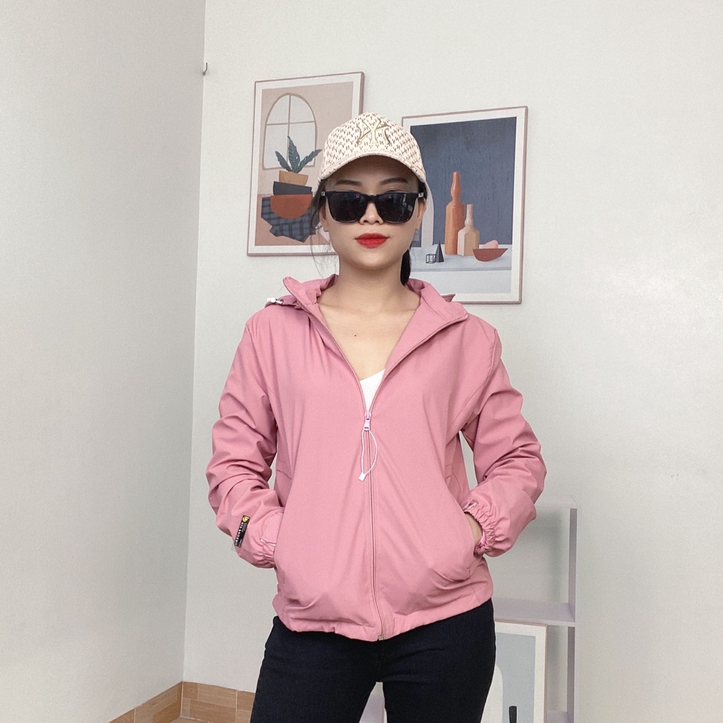 Áo Khoác Gió Nữ CLASSY Hai Lớp Có Mũ Áo Gió Nữ Khóa Kéo Chống Bụi Chống Nước Chính Hãng AGN5001