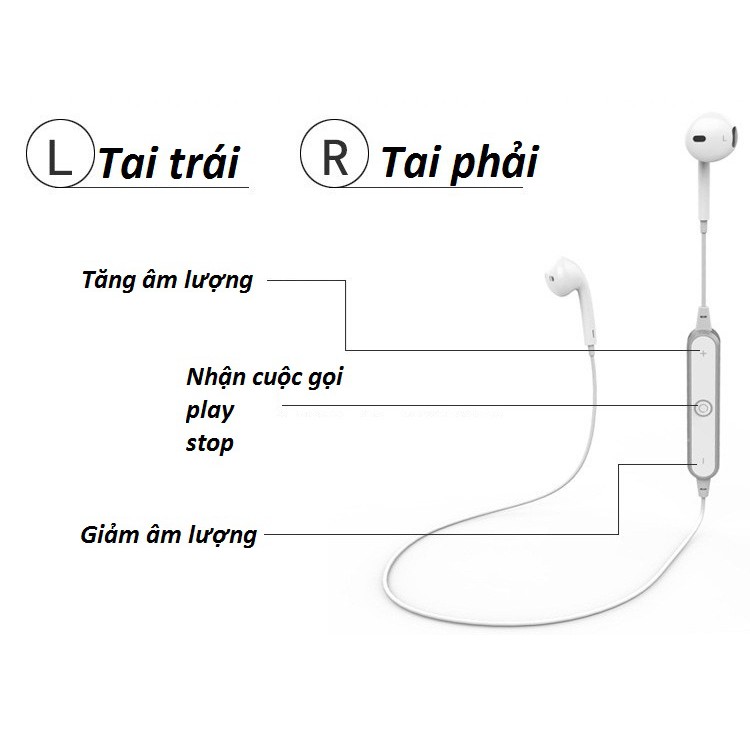 Tai nghe Bluetooth S6 / sports headset XM03 + Có Mic Đàm Thoại | BigBuy360 - bigbuy360.vn