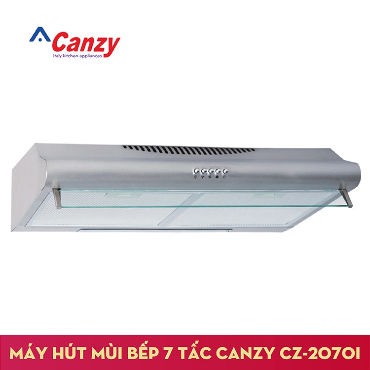 Máy hút khói khử mùi bếp 7 tấc inox Canzy CZ-2070i - Bảo hành chính hãng 3 năm