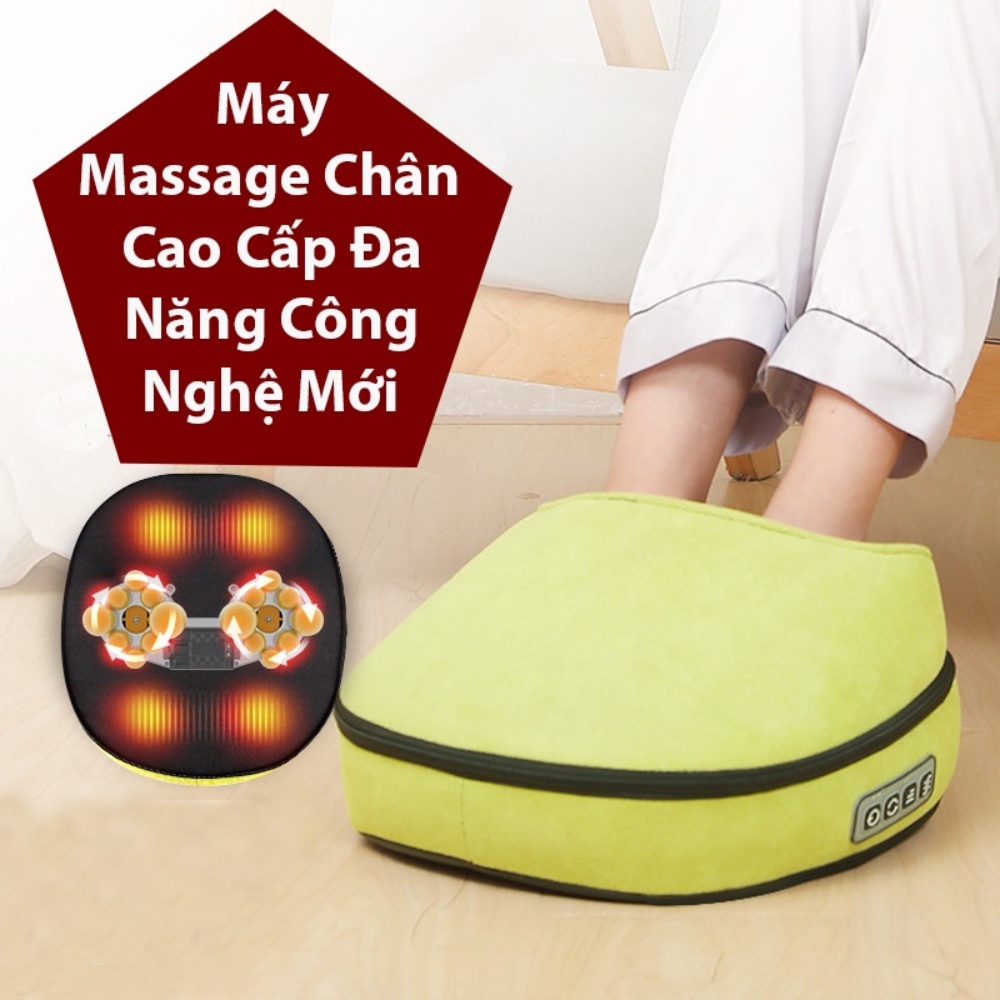 Máy Massage chân Đa Năng mát xa toàn bộ cơ thể, Máy Mat-xa Sưởi Ấm Nhỏ Gọn Có Thể Tháo Rời
