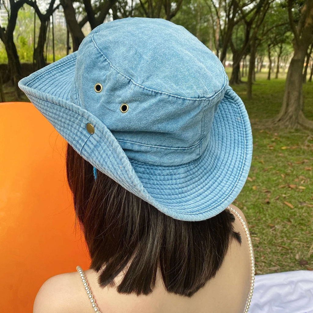 Nón Tai Bèo Vành Rộng Phong Cách Cao Bồi Thời Trang Xuân Hè Dễ Phối Đồ Cho Nữ