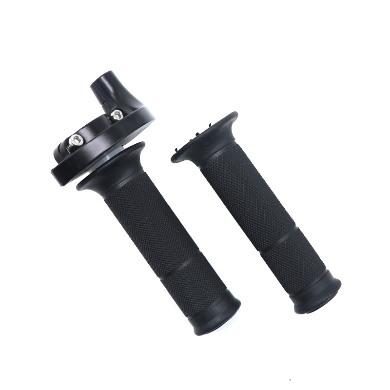 ZSDTRP 1 Pair 22mm Throttle Grip Twist Throttle Hand Grip with Twist Cable Handle Throttle Clamp For Motorized Bicycle Push Bike