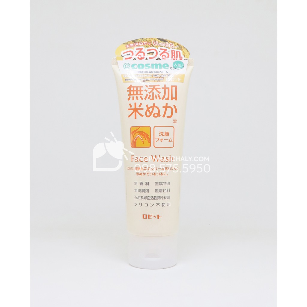 Sữa rửa mặt cám gạo cho da nhạy cảm Rosette Face Wash. Xách tay Nhật nội địa. Review Nhật cực cao. Da nhạy cảm OK