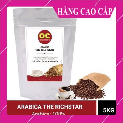 CAFE "ARABICA THE RICHSTAR " 5kg Arabica 100% dạng hạt rang đậm