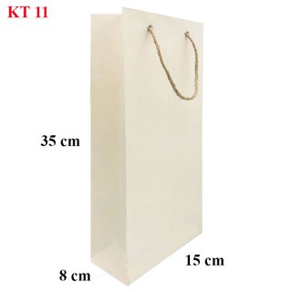 Túi giấy kraft trơn KT11 35 x 15 x 8