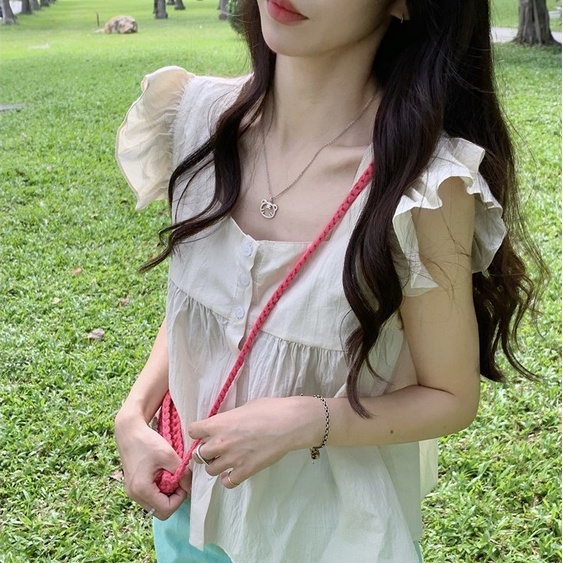 Áo Sơ Mi Không Tay Phong Cách Hàn Quốc Thời Trang Cho Nữ