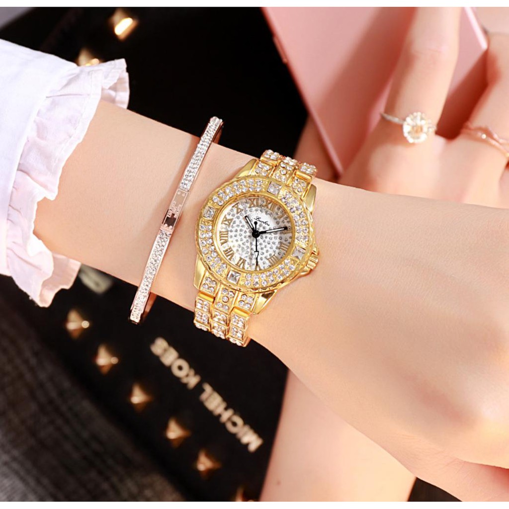 [Mã FAMAYFA2 giảm 10K đơn 50K] [CỰC ĐẸP] ĐỒNG HỒ NỮ DÂY KIM LOẠI LUOBOS MẶT ĐÍNH XOÀN CỰC HOT | BigBuy360 - bigbuy360.vn