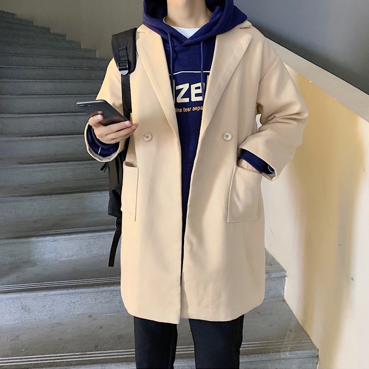 [Hàng Sẵn-Form Rộng] Áo khoác dạ nam, áo blazer dạ nam phong cách Hàn Quốc -AKD02 | BigBuy360 - bigbuy360.vn