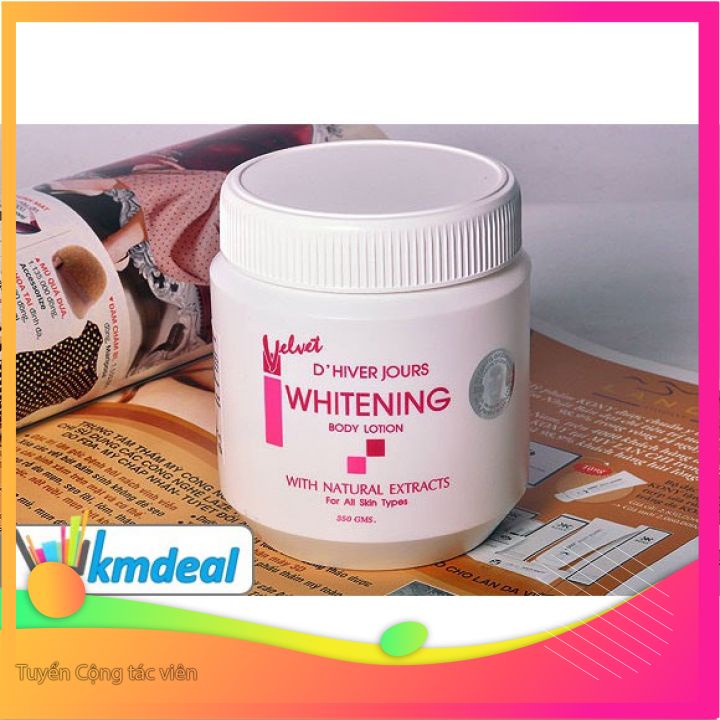 kem VELVET (WHITENING)HÀNG thái  LAN chính hãng LOẠI 1 DƯỠNG ẨM TOÀN THÂN