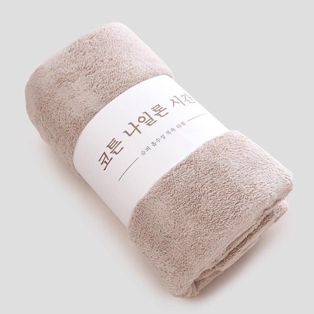Khăn tắm bông hàn quốc 70x140cm chất khăn bông lông cừu siêu mềm mịn, thấm hút nước cực tốt thích hợp cho cả mẹ và bé
