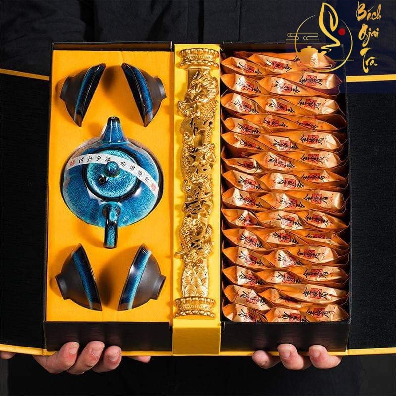 [Quà tặng]Hộp trà biếu cao cấp Thiết kế độc đáo tặng Bộ ấm chén | BigBuy360 - bigbuy360.vn