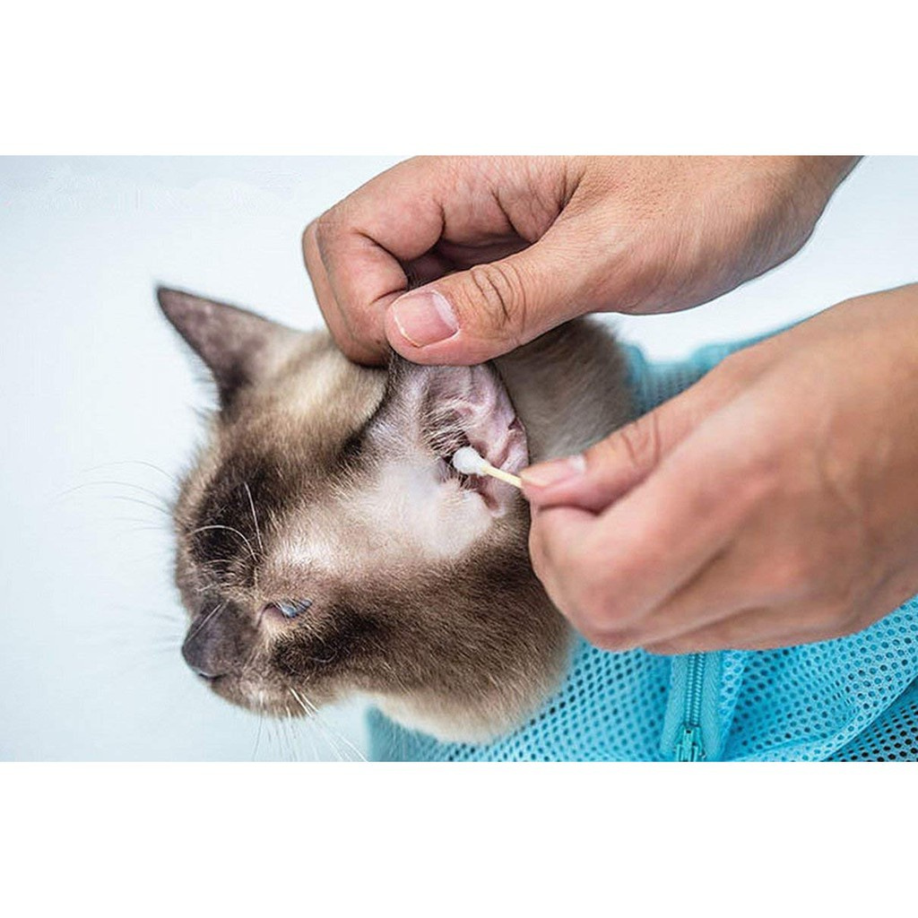 Túi lưới tắm cho thú cưng chống cào đa năng tiện dụng