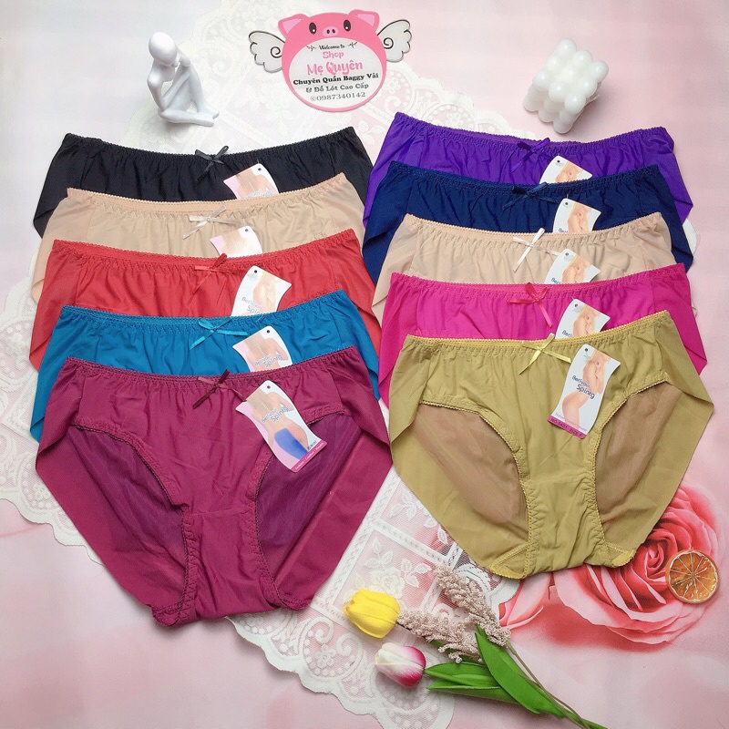 Quần lót nữ su đúc lụa Spinrg cao cấp, không viền nâng mông kháng khuẩn co giãn thoải mái lên form đẹp