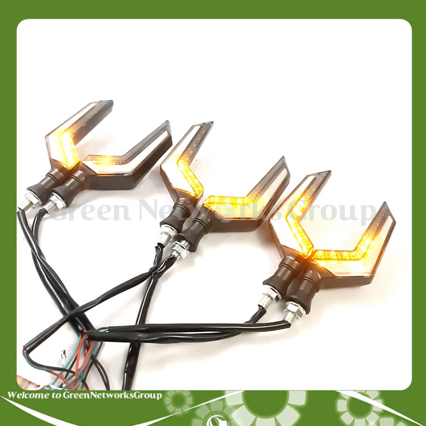 Đèn xi nhan led hiệu ứng dòng chảy gắn xe máy Greennetworks