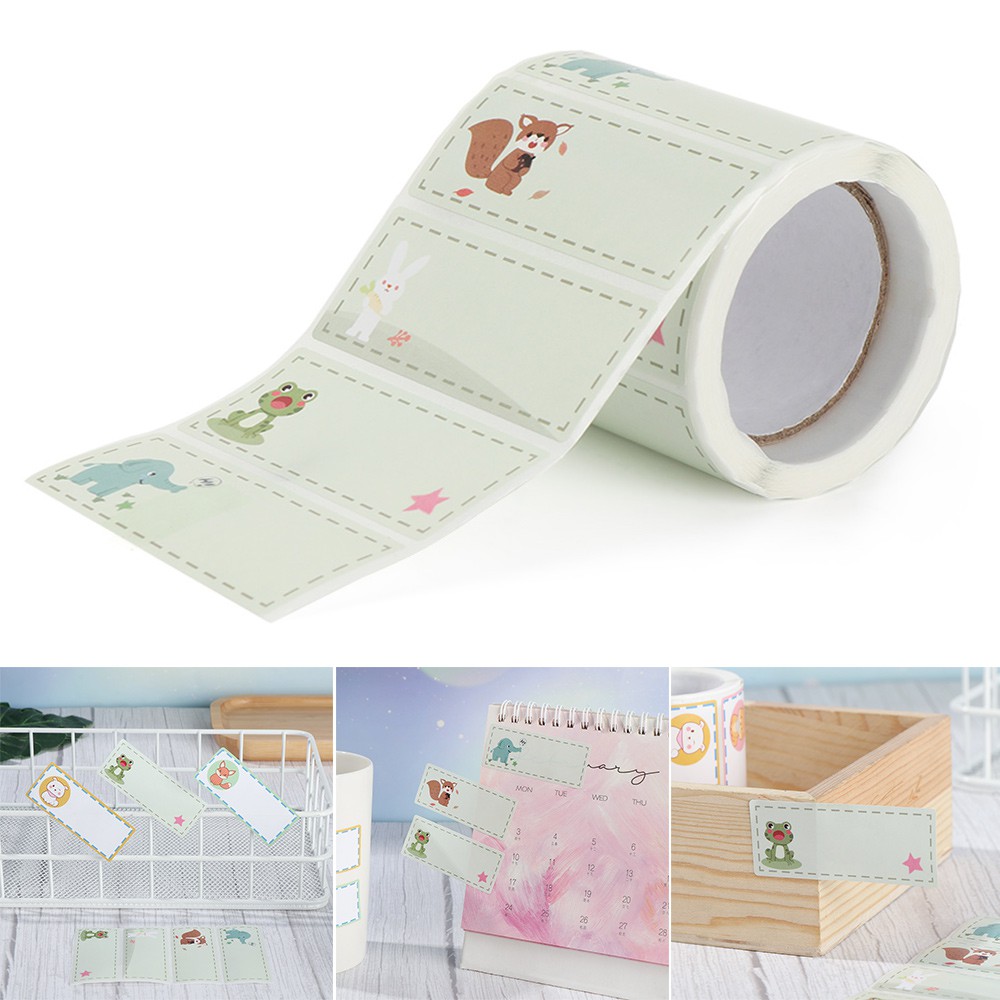 Bộ 300 Nhãn Dán Đánh Dấu Trang Trí Hình Động Vật Hoạt Hình Dễ Thương