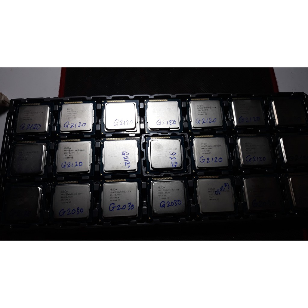 CPU E5xxx, E7400, E8400, G6xx, G16xx, G2030, G2020, G2120, I3 2100, G3440..