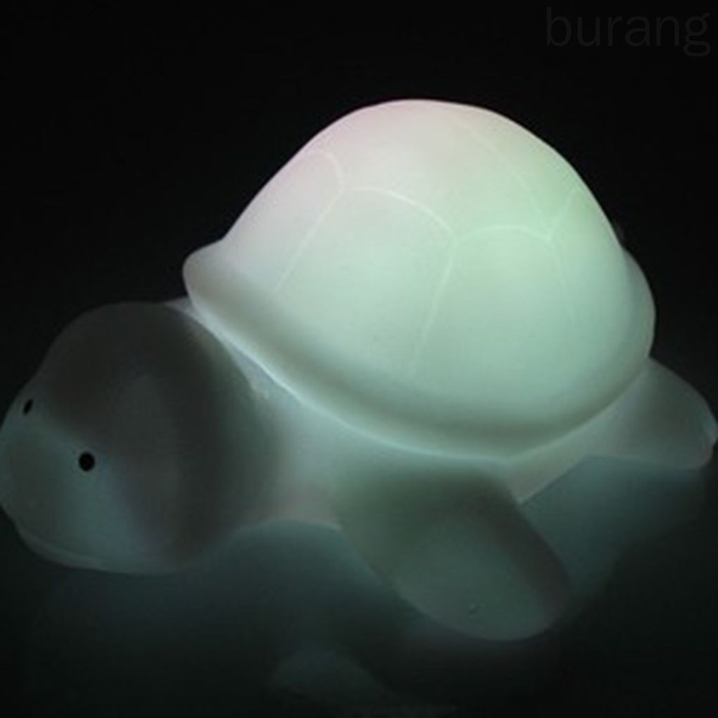 Đèn ngủ 7 màu hình chú rùa thiết kế dễ thương