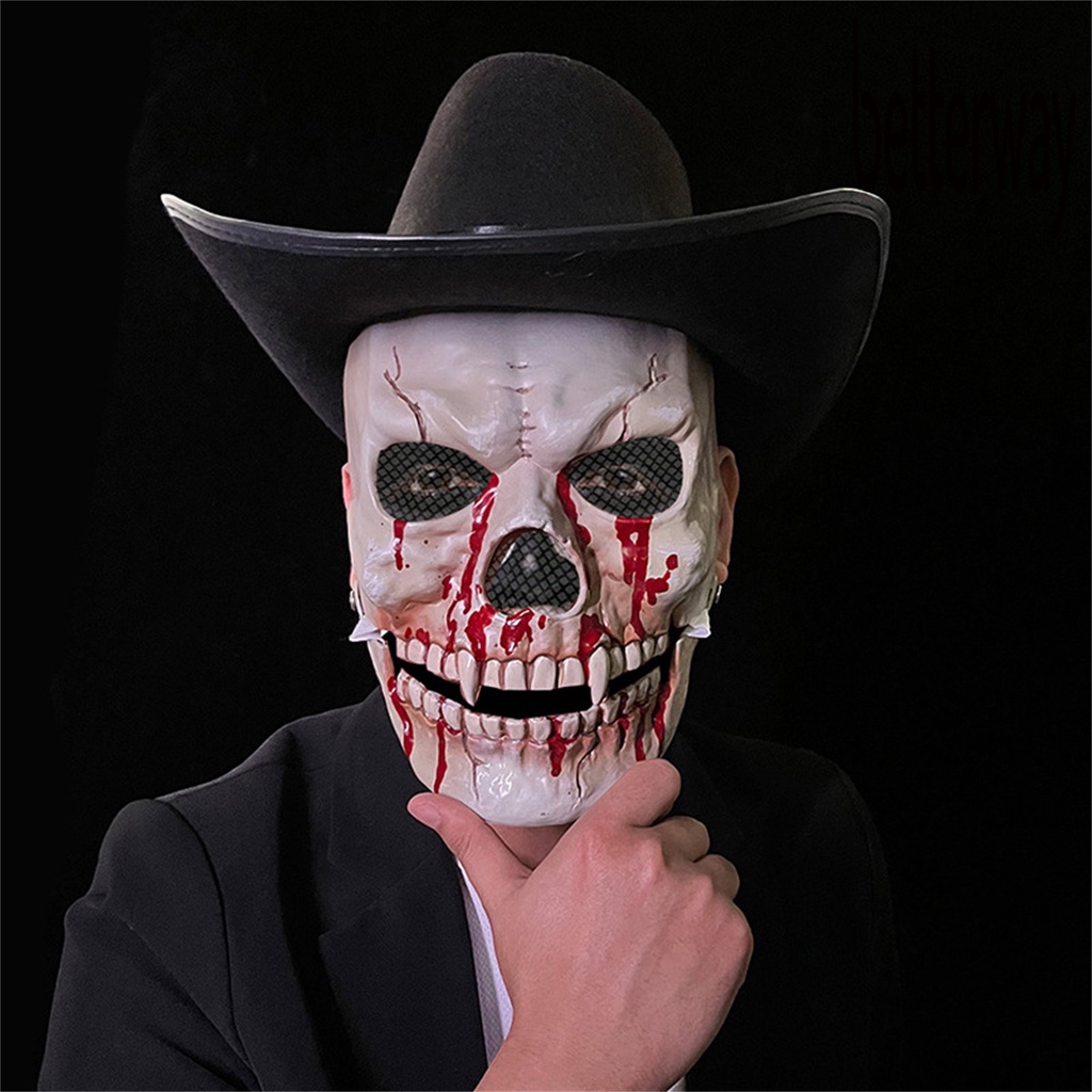 Mặt Nạ Hóa Trang Halloween Hình Đầu Lâu Mềm Mại Thoải Mái