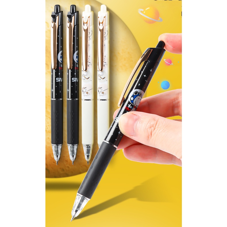 Bút Mực Gel Ngòi 0.5mm In Họa Tiết Hoạt Hình Snoopy Dễ Thương
