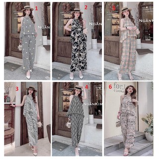 Đồ Bộ Cổ Yếm - Lụa Mai Ngô