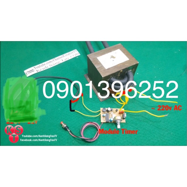 ComBo Máy Hàn Cell Pin 800E + Mạch Time + dây quấn 25 ( Tặng thêm Kẽm Hàn )