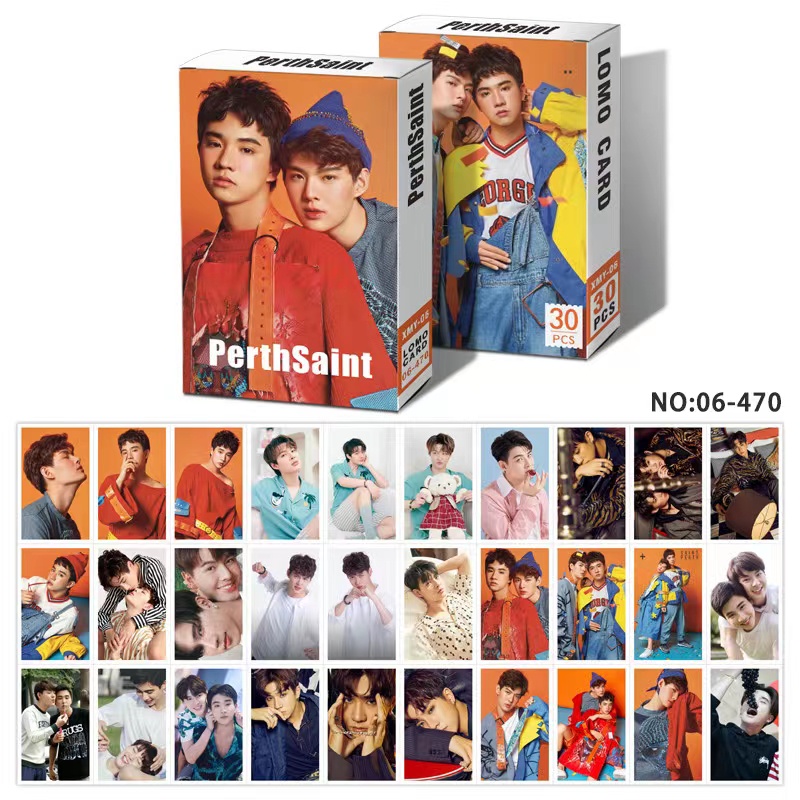 Hộp 30 Tấm Thẻ Hình Thái Lan BL Perthsaint Ohmfluke Nine Kornchid Patrick Finkler INTO1