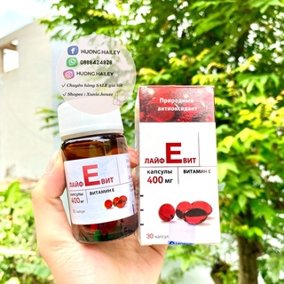 Viên Uống đẹp da Vitamin E đỏ Nga 400mg (30 viên) chống lão hóa