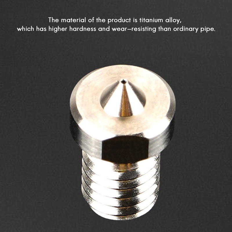 5 Vòi Phun Hợp Kim Titan 0.3mm / 1.75mm Cho Máy In 3d | BigBuy360 - bigbuy360.vn