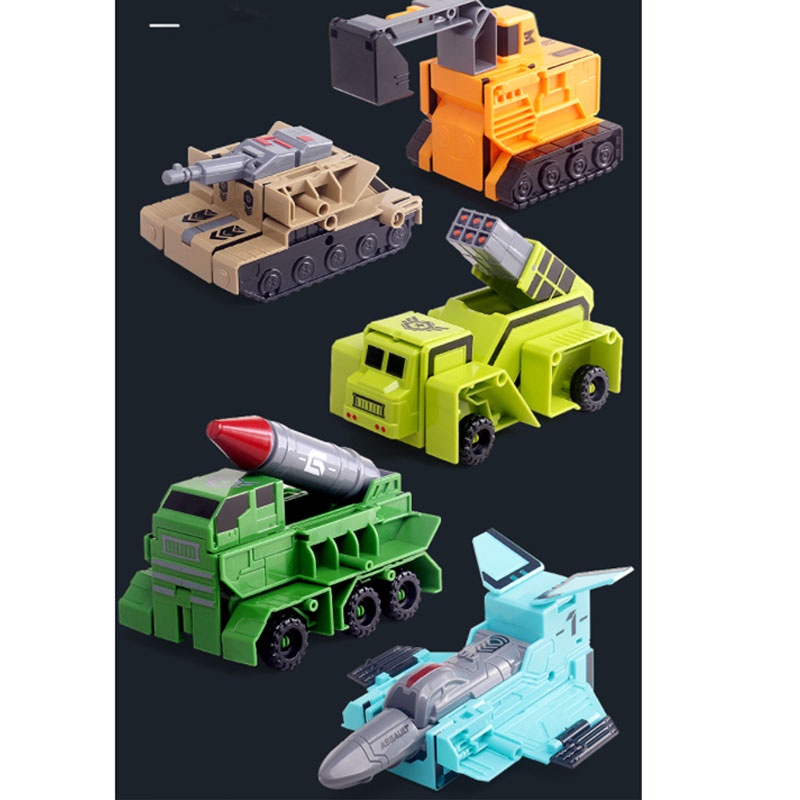 Số lắp ráp biến hình ô tô robot size đại số lẻ - Số xếp hình 10x 7 x3.3 cm