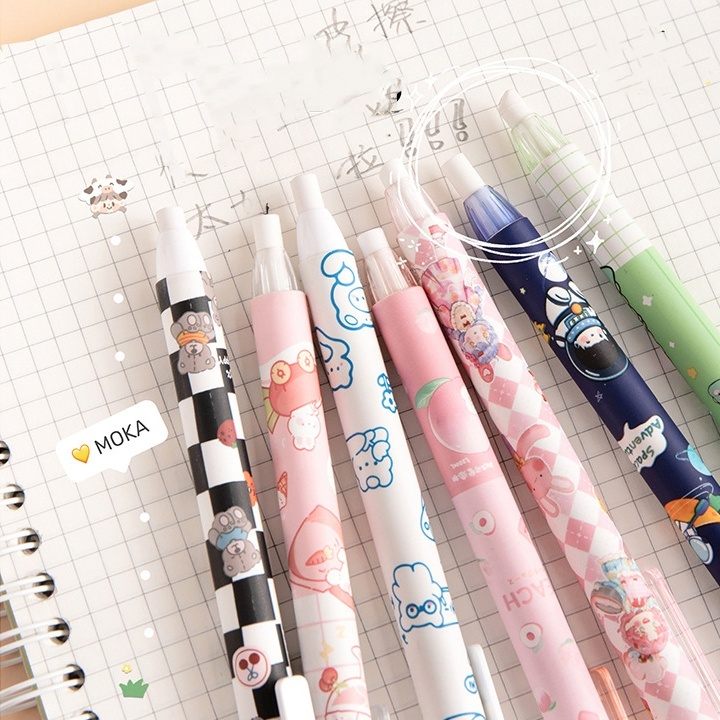 Gôm Tẩy Dạng Nhấn Bằng Cao Su Họa Tiết Hoạt Hình Dễ Thương Có Thể Thu Gọn