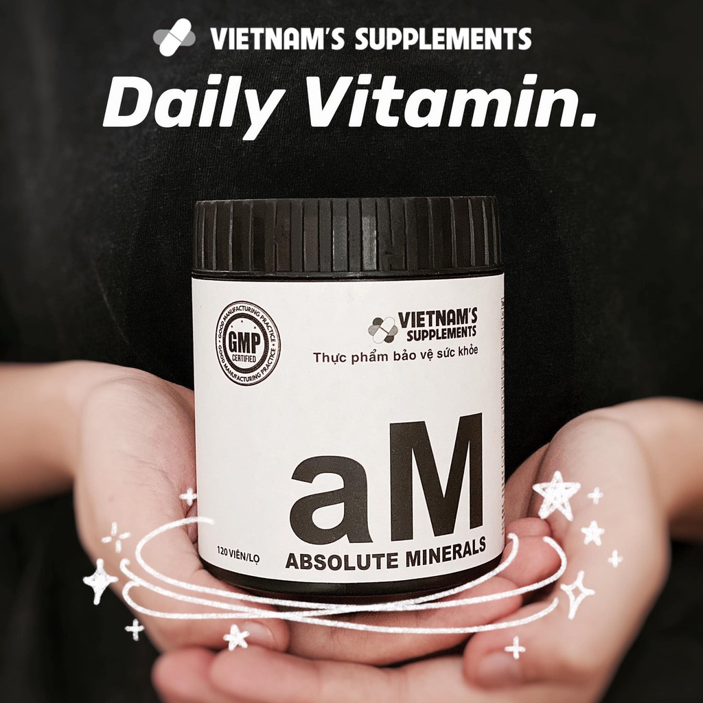 [THỰC PHẨM BẢO VỆ SỨC KHOẺ] Absolute Minerals - Bổ sung vitamin nhóm B-COMPLEX  -  Vietnam's Supplements Chi Nhánh HCM