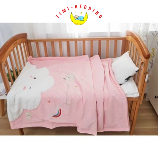 Chăn lông chồn cho bé - ấm áp, an toàn cho da của bé - Timibedding