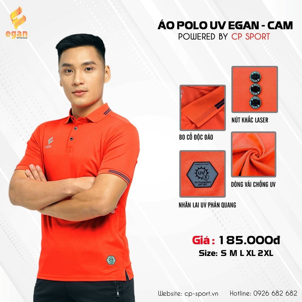 Áo thể thao, thời trang, Polo Nam Egan 2 UV - Dungcusport