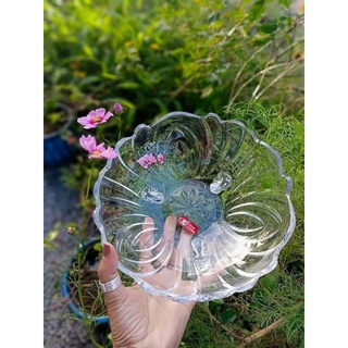 ✨🌸ĐĨA (dĩa)THUỶ TINH 3 CHÂN🍀✨