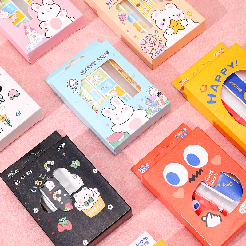 Băng Keo Cá Nhân Hình Dễ Thương Hộp 20 Cái