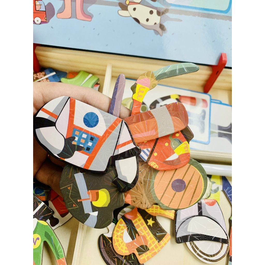 Bộ Ghép Hình Nam Châm Nhiều Chủ Đề Cho Bé Vui Chơi Sáng Tạo