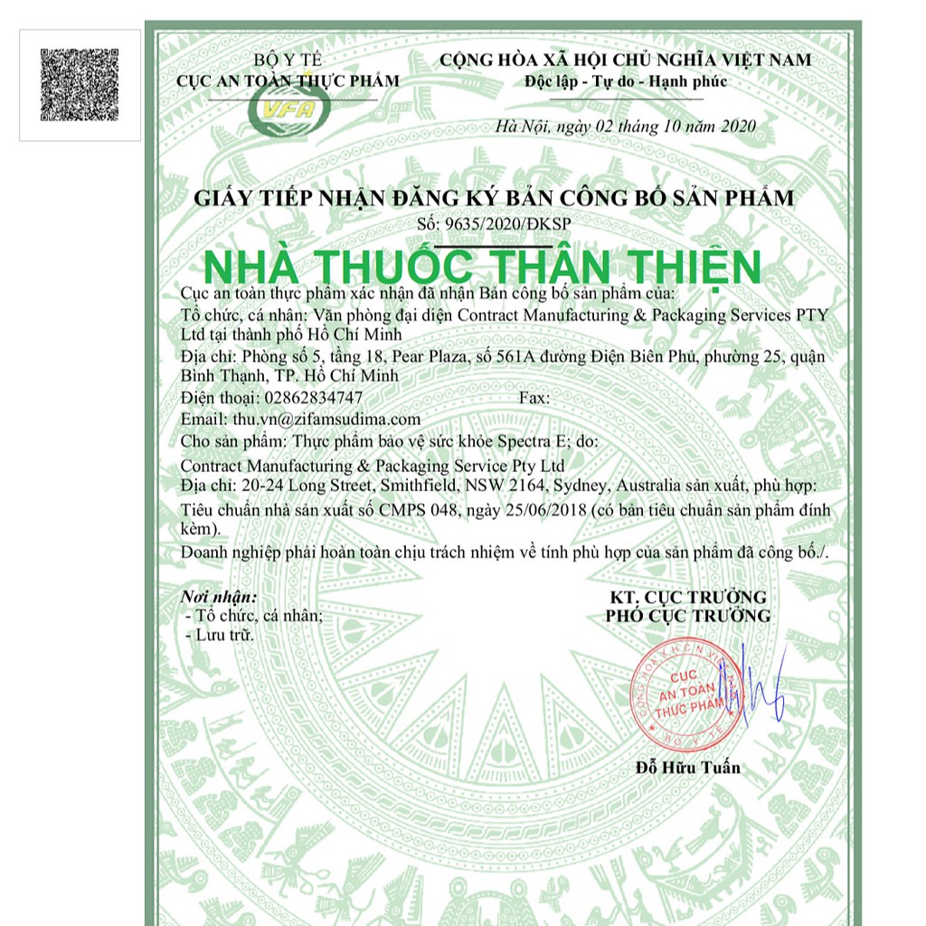 Spectra E - Hỗ trợ giảm nguy cơ tăng huyết áp &amp; nhồi máu cơ tim, đột quỵ, ổn định huyết áp (30 viên)