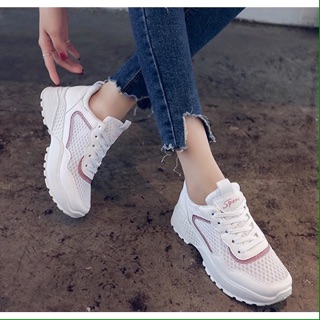 Giày Nữ Trắng Viền Tím 09