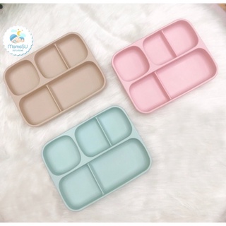 Khay silicone Bobby Doll cao cấp chống đổ cho bé ăn dặm