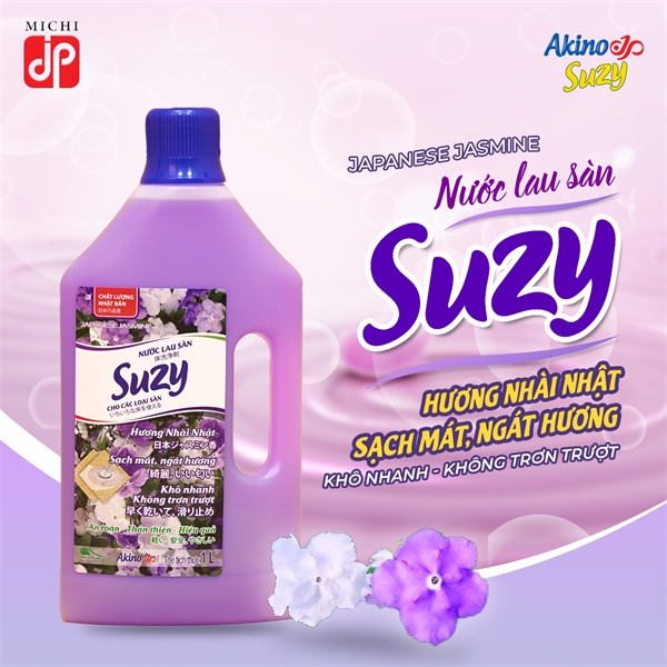 Nước lau sàn Suzy hương hoa Nhài Nhật 1000ml