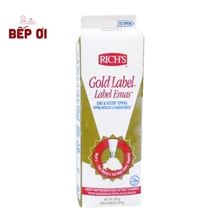 Kem topping gold label/ nhãn vàng 907gr