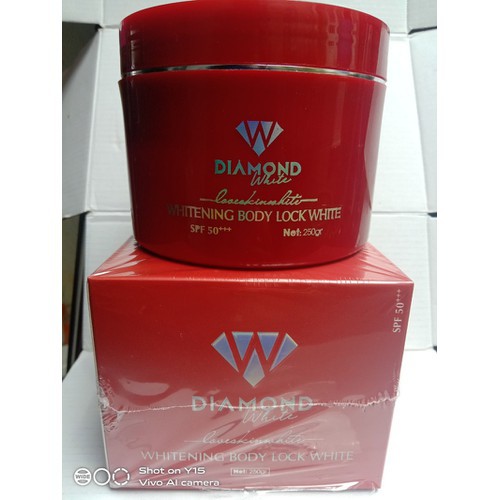 KEM BODY PHẤN TƯƠI DƯỠNG TRẮNG DA DIAMOND WHITE 250GR CHÍNH HÃNG