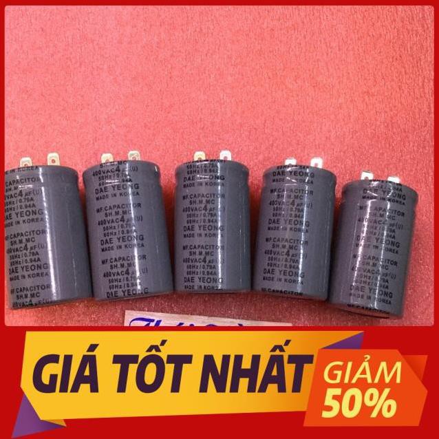 [-FreeShip-] Tụ quạt -Máy bơm 4 M/400 v giá 1 chiếc [GiáTốt]