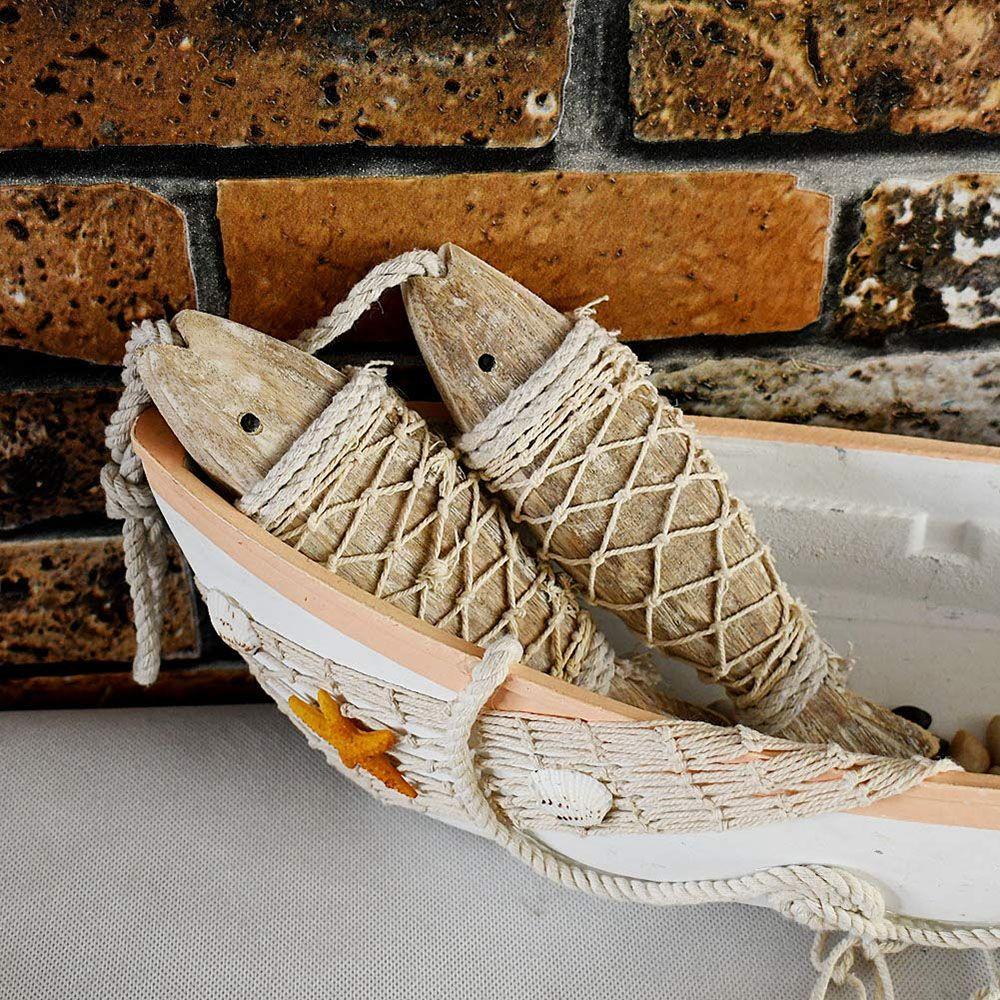 Ralph Phụ Kiện Treo Trang Trí Bằng Gỗ Hình Cá Biển Sáng Tạo