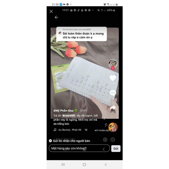 Combo kem tẩy mạnh 328k tiktok